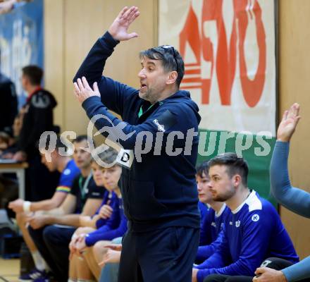 Handball Bundesliga. SC Ferlach gegen HSG Holding Graz.   Trainer Robert Begus (Ferlach),      Ferlach, am 23.11.2024.
Foto: Kuess
www.qspictures.net
---
pressefotos, pressefotografie, kuess, qs, qspictures, sport, bild, bilder, bilddatenbank