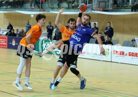 Handball Bundesliga. SC Ferlach gegen HSG Holding Graz. Patrik Leban  (Ferlach). Ferlach, am 23.11.2024.
Foto: Kuess
www.qspictures.net
---
pressefotos, pressefotografie, kuess, qs, qspictures, sport, bild, bilder, bilddatenbank