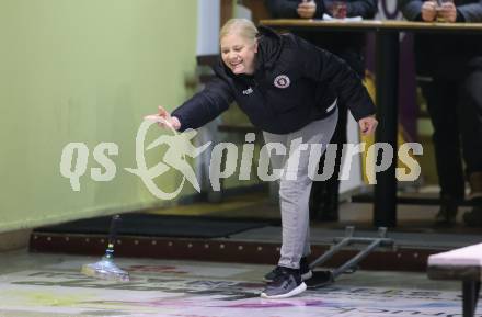 Fussball Bundesliga. Stockschiessen. SK  Austria Klagenfurt .Stefanie Grun. Launsdorf,  am 11.12.2024.
Foto: Kuess
www.qspictures.net
---
pressefotos, pressefotografie, kuess, qs, qspictures, sport, bild, bilder, bilddatenbank