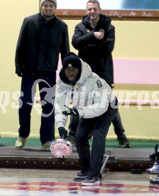 Fussball Bundesliga. Stockschiessen. SK  Austria Klagenfurt. Solomon Bonnah.  Launsdorf,  am 11.12.2024.
Foto: Kuess
www.qspictures.net
---
pressefotos, pressefotografie, kuess, qs, qspictures, sport, bild, bilder, bilddatenbank