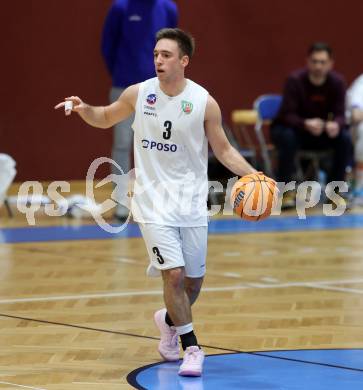 Basketball 2. Liga 2024/2025. Grunddurchgang 12. Runde.  KOS Celovec gegen Vienna United.   Niklas Michel (KOS Celovec),  Klagenfurt, am 14.12.2024.
Foto: Kuess


---
pressefotos, pressefotografie, kuess, qs, qspictures, sport, bild, bilder, bilddatenbank