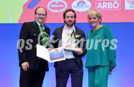 Nacht des Sports. Sportlergala.  Helmut Petschar (Kaernten Milch), Thomas Grochar (AUT), Karin Bernhard (ORF). Villach, am 21.12.2024.
Foto: Kuess
www.qspictures.net
---
pressefotos, pressefotografie, kuess, qs, qspictures, sport, bild, bilder, bilddatenbank