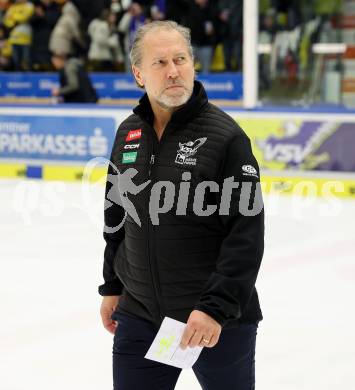Eishockey ICE Bundesliga. VSV gegen HC Pustertal Woelfe.  Trainer Trau Tuomie (VSV). Villach, am 26.12.2024.
Foto: Kuess
---
pressefotos, pressefotografie, kuess, qs, qspictures, sport, bild, bilder, bilddatenbank