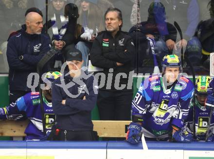 Eishockey ICE Bundesliga. VSV gegen HC Pustertal Woelfe.  Trainer Trau Tuomie (VSV). Villach, am 26.12.2024.
Foto: Kuess
---
pressefotos, pressefotografie, kuess, qs, qspictures, sport, bild, bilder, bilddatenbank