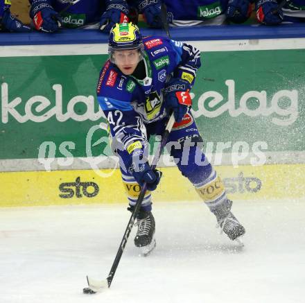 Eishockey ICE Bundesliga. VSV gegen Szkesfehervar,    Benjamin Lanzinger (VSV). Villach, am 1.1.2025
Foto: Kuess
---
pressefotos, pressefotografie, kuess, qs, qspictures, sport, bild, bilder, bilddatenbank