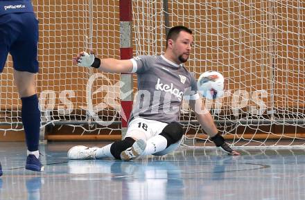 Futsal Bundesliga. Futsal Klagenfurt Versli.at gegen Stella Rossa. Vladimir Kajkut  (Klagenfurt). Viktring, am 4.1.2025.
Foto: Kuess
---
pressefotos, pressefotografie, kuess, qs, qspictures, sport, bild, bilder, bilddatenbank