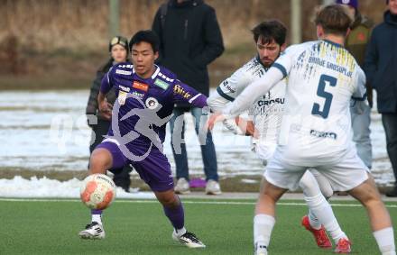 Fussball Bundesliga. Testspiel. SK Austria Klagenfurt gegen NK Brinje. Min-Young Lee (Austria Klagenfurt). Moosburg, am 12.1.2025.
Foto: Kuess
---
pressefotos, pressefotografie, kuess, qs, qspictures, sport, bild, bilder, bilddatenbank