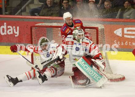 Eishockey ICE Bundesliga. KAC gegen HCB SÃ¼dtirol Alperia.  David Maier  (KAC),  Michele Marchetti, Sam Harvey (Bozen). Klagenfurt, am 12.1.2025
Foto: Kuess
---
pressefotos, pressefotografie, kuess, qs, qspictures, sport, bild, bilder, bilddatenbank