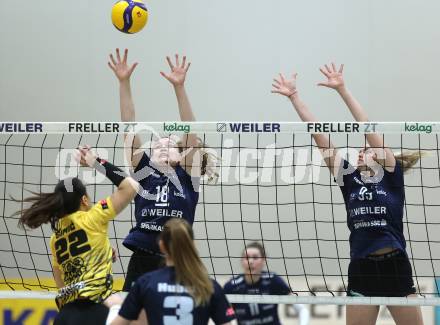 Volleyball. Frauen. Bundesliga. ATSC Wildcats Klagenfurt gegen Sokol/Post. Nicole Holzinger, Lana Husanovic (Wildcats). Klagenfurt, am 25.1.2025
Foto: Kuess
---
pressefotos, pressefotografie, kuess, qs, qspictures, sport, bild, bilder, bilddatenbank
