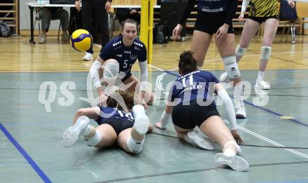 Volleyball. Frauen. Bundesliga. ATSC Wildcats Klagenfurt gegen Sokol/Post. Martyna Kloda, Nicole Holzinger, Julia Trunner (Wildcats). Klagenfurt, am 25.1.2025
Foto: Kuess
---
pressefotos, pressefotografie, kuess, qs, qspictures, sport, bild, bilder, bilddatenbank