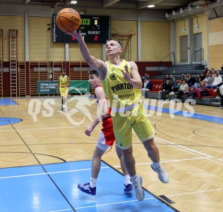 Basketball 2. Liga 2024/2025. Grunddurchgang 16. Runde.  Woerthersee Piraten gegen Upper Austrian Ballers. Elvis Keric   (Piraten),   Klagenfurt, am 26.1.2025.
Foto: Kuess


---
pressefotos, pressefotografie, kuess, qs, qspictures, sport, bild, bilder, bilddatenbank