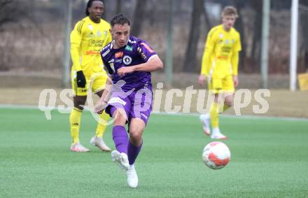 Fussball Bundesliga. Testspiel. SK Austria Klagenfurt gegen Lafnitz.  Tobias Koch (Austria Klagenfurt)). Klagenfurt, am 31.1.2025.
Foto: Kuess
---
pressefotos, pressefotografie, kuess, qs, qspictures, sport, bild, bilder, bilddatenbank