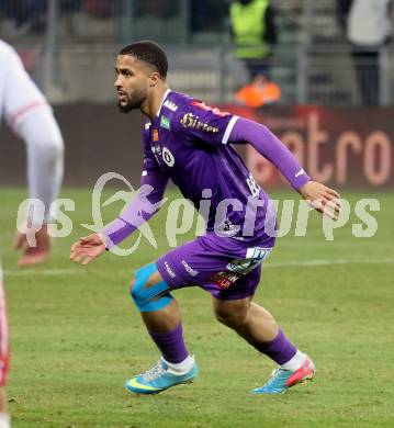 Fussball Bundesliga. SK Austria Klagenfurt gegen GAK.  Keanan Bennetts  (Klagenfurt), . Klagenfurt, am 22.2.2025.
Foto: Kuess
---
pressefotos, pressefotografie, kuess, qs, qspictures, sport, bild, bilder, bilddatenbank