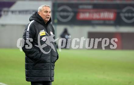 Fussball Bundesliga. SK Austria Klagenfurt gegen GAK.  Trainer Peter Pacult  (Klagenfurt),  Klagenfurt, am 22.2.2025.
Foto: Kuess
---
pressefotos, pressefotografie, kuess, qs, qspictures, sport, bild, bilder, bilddatenbank