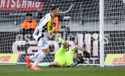 Fussball Bundesliga. SK Austria Klagenfurt gegen LASK. Torjubel Maximilian Entrup  (LASK). Klagenfurt, am 2.3..2025.
Foto: Kuess
---
pressefotos, pressefotografie, kuess, qs, qspictures, sport, bild, bilder, bilddatenbank