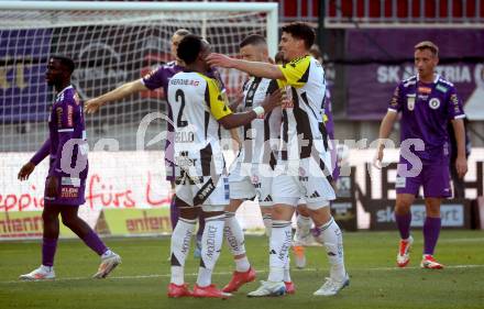 Fussball Bundesliga. SK Austria Klagenfurt gegen LASK. Torjubel Valon Berisha (LASK). Klagenfurt, am 2.3..2025.
Foto: Kuess
---
pressefotos, pressefotografie, kuess, qs, qspictures, sport, bild, bilder, bilddatenbank