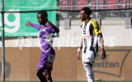 Fussball Bundesliga. SK Austria Klagenfurt gegen LASK. Torjubel Solomon Bonnah (Klagenfurt). Klagenfurt, am 2.3..2025.
Foto: Kuess
---
pressefotos, pressefotografie, kuess, qs, qspictures, sport, bild, bilder, bilddatenbank