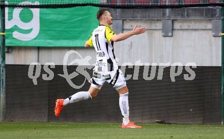 Fussball Bundesliga. SK Austria Klagenfurt gegen LASK. Torjubel Maximilian Entrup  (LASK). Klagenfurt, am 2.3..2025.
Foto: Kuess
---
pressefotos, pressefotografie, kuess, qs, qspictures, sport, bild, bilder, bilddatenbank