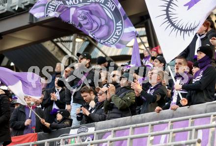 Fussball Bundesliga. SK Austria Klagenfurt gegen LASK. Fans  (Klagenfurt). Klagenfurt, am 2.3..2025.
Foto: Kuess
---
pressefotos, pressefotografie, kuess, qs, qspictures, sport, bild, bilder, bilddatenbank