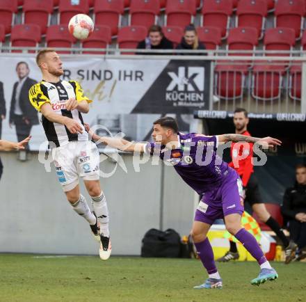 Fussball Bundesliga. SK Austria Klagenfurt gegen LASK. David Toshevski (Klagenfurt), Hrvoje Smolcic (LASK). Klagenfurt, am 2.3..2025.
Foto: Kuess
---
pressefotos, pressefotografie, kuess, qs, qspictures, sport, bild, bilder, bilddatenbank