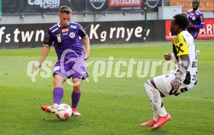 Fussball Bundesliga. SK Austria Klagenfurt gegen LASK. Tobias Koch (Klagenfurt), George Bello (LASK). Klagenfurt, am 2.3..2025.
Foto: Kuess
---
pressefotos, pressefotografie, kuess, qs, qspictures, sport, bild, bilder, bilddatenbank