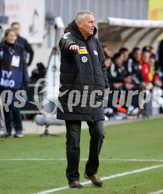 Fussball Bundesliga. SK Austria Klagenfurt gegen LASK. Trainer Peter Pacult  (Klagenfurt). Klagenfurt, am 2.3..2025.
Foto: Kuess
---
pressefotos, pressefotografie, kuess, qs, qspictures, sport, bild, bilder, bilddatenbank