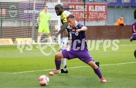 Fussball Bundesliga. SK Austria Klagenfurt gegen LASK. Tobias Koch (Klagenfurt), Samuel Oluwabukunmi Adeniran (LASK). Klagenfurt, am 2.3..2025.
Foto: Kuess
---
pressefotos, pressefotografie, kuess, qs, qspictures, sport, bild, bilder, bilddatenbank