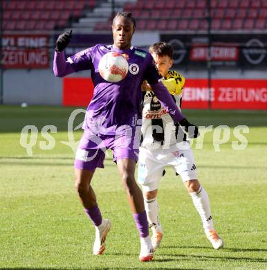Fussball Bundesliga. SK Austria Klagenfurt gegen LASK. Dikeni Salifou (Klagenfurt). Klagenfurt, am 2.3..2025.
Foto: Kuess
---
pressefotos, pressefotografie, kuess, qs, qspictures, sport, bild, bilder, bilddatenbank