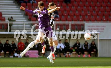 Fussball Bundesliga. SK Austria Klagenfurt gegen LASK. Ben Bobzien (Klagenfurt), Ivan Ljubic (LASK). Klagenfurt, am 2.3..2025.
Foto: Kuess
---
pressefotos, pressefotografie, kuess, qs, qspictures, sport, bild, bilder, bilddatenbank