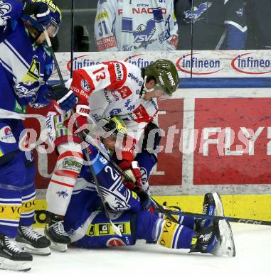 Eishockey ICE Bundesliga. VSV gegen Bozen.  Torjubel Guus Van Nes (VSV), Adam Helewka (Bozen). Villach, am 4.3.2025
Foto: Kuess
---
pressefotos, pressefotografie, kuess, qs, qspictures, sport, bild, bilder, bilddatenbank