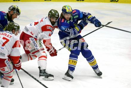 Eishockey ICE Bundesliga. VSV gegen Bozen.  Torjubel Chase Pearson(VSV), Scott Valentine (Bozen). Villach, am 4.3.2025
Foto: Kuess
---
pressefotos, pressefotografie, kuess, qs, qspictures, sport, bild, bilder, bilddatenbank