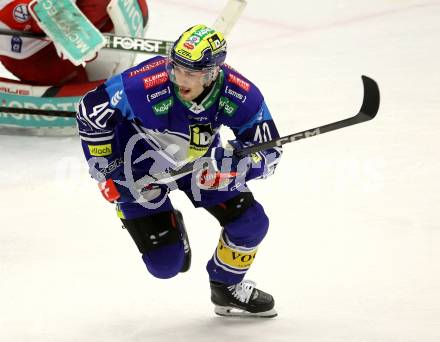 Eishockey ICE Bundesliga. VSV gegen Bozen.  Elias Wallenta (VSV) . Villach, am 4.3.2025
Foto: Kuess
---
pressefotos, pressefotografie, kuess, qs, qspictures, sport, bild, bilder, bilddatenbank