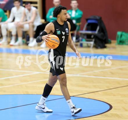 Basketball 2. Liga 2024/2025. Grunddurchgang 22. Runde.   KOS Celovec gegen RAIDERS Tirol.  Steven Kaltenbrunner  (Tirol). Klagenfurt, am 8.3.2025.
Foto: Kuess


---
pressefotos, pressefotografie, kuess, qs, qspictures, sport, bild, bilder, bilddatenbank
