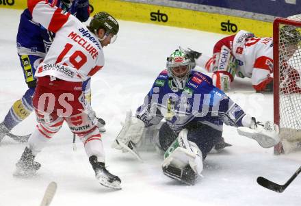 Eishockey ICE Bundesliga. VSV gegen Bozen.  Jean Philippe Lamoureux (VSV), Brad McClure (Bozen) . Villach, am 9.3.2025
Foto: Kuess
---
pressefotos, pressefotografie, kuess, qs, qspictures, sport, bild, bilder, bilddatenbank