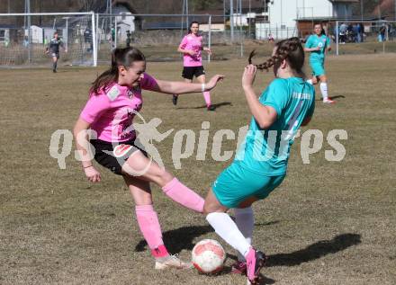Fussball Frauen. 2. Bundesliga. Carinthians LIWOdruck Hornets gegen SG MALEREI GLANZER Geretsberg/Jana Christina Lemberger (Carinthians Hornets), Andrea Ortner (Geretsberg/Buermoos). Sachsenburg, am 9.3.2024.
Foto: Kuess
---
pressefotos, pressefotografie, kuess, qs, qspictures, sport, bild, bilder, bilddatenbank