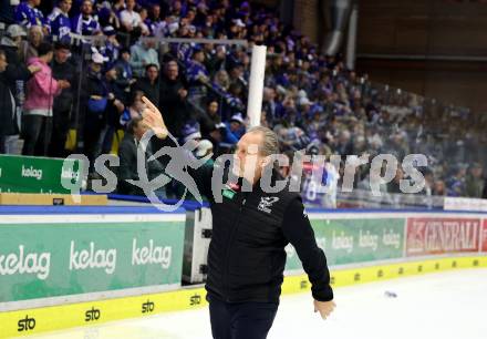 Eishockey ICE Bundesliga. VSV gegen Bozen.  Trainer Tray Tuomie (VSV) . Villach, am 14.3.2025
Foto: Kuess
---
pressefotos, pressefotografie, kuess, qs, qspictures, sport, bild, bilder, bilddatenbank