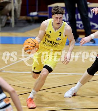 Basketball 2. Liga 2024/2025. Playoffs. VF1.   Woerthersee Piraten gegen Mattersburg Rocks.    Lukas Simoner (Piraten),  Klagenfurt, am 15.3.2025.
Foto: Kuess


---
pressefotos, pressefotografie, kuess, qs, qspictures, sport, bild, bilder, bilddatenbank