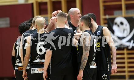 Basketball 2. Liga 2024/2025. Playoffs. VF1.   Woerthersee Piraten gegen Mattersburg Rocks.    Jubel (Mattersburg Rocks). Klagenfurt, am 15.3.2025.
Foto: Kuess


---
pressefotos, pressefotografie, kuess, qs, qspictures, sport, bild, bilder, bilddatenbank