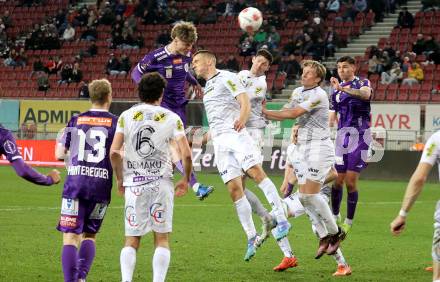 Fussball Bundesliga. SK Austria Klagenfurt gegen Altach.  Jannik Robatsch (Klagenfurt), Floria Dietz (Altach). Klagenfurt, am 16.3..2025.
Foto: Kuess
---
pressefotos, pressefotografie, kuess, qs, qspictures, sport, bild, bilder, bilddatenbank
