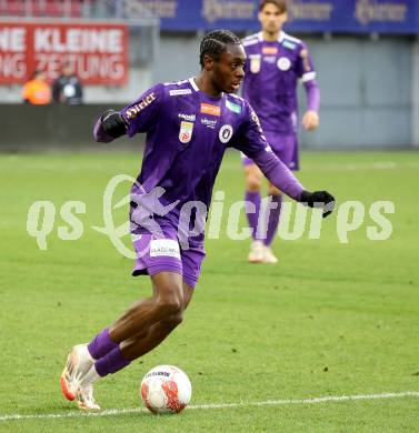 Fussball Bundesliga. SK Austria Klagenfurt gegen Altach.  Dikeni Salifou (Klagenfurt). Klagenfurt, am 16.3..2025.
Foto: Kuess
---
pressefotos, pressefotografie, kuess, qs, qspictures, sport, bild, bilder, bilddatenbank