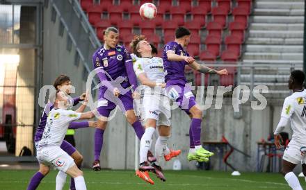 Fussball Bundesliga. SK Austria Klagenfurt gegen Altach.  Niklas Szerencsi, David Toshevski (Klagenfurt), Paul-Friedrich Koller (Altach). Klagenfurt, am 16.3..2025.
Foto: Kuess
---
pressefotos, pressefotografie, kuess, qs, qspictures, sport, bild, bilder, bilddatenbank