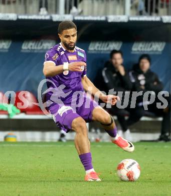 Fussball Bundesliga. SK Austria Klagenfurt gegen Altach. Keanan Bennetts  (Klagenfurt). Klagenfurt, am 16.3..2025.
Foto: Kuess
---
pressefotos, pressefotografie, kuess, qs, qspictures, sport, bild, bilder, bilddatenbank