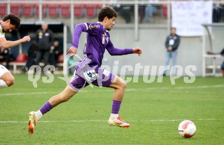 Fussball Bundesliga. SK Austria Klagenfurt gegen Altach.  Ben Bobzien (Klagenfurt). Klagenfurt, am 16.3..2025.
Foto: Kuess
---
pressefotos, pressefotografie, kuess, qs, qspictures, sport, bild, bilder, bilddatenbank