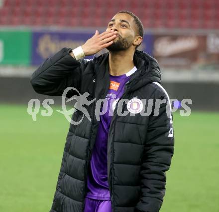 Fussball Bundesliga. SK Austria Klagenfurt gegen Altach. Keanan Bennetts  (Klagenfurt). Klagenfurt, am 16.3..2025.
Foto: Kuess
---
pressefotos, pressefotografie, kuess, qs, qspictures, sport, bild, bilder, bilddatenbank