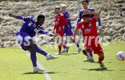Fussball Bundesliga. Testspiel. SK Austria Klagenfurt gegen Kapfenberg. Denzel Owusu (Klagenfurt). Klagenfurt, am 20.3.2025.
Foto: Kuess
---
pressefotos, pressefotografie, kuess, qs, qspictures, sport, bild, bilder, bilddatenbank