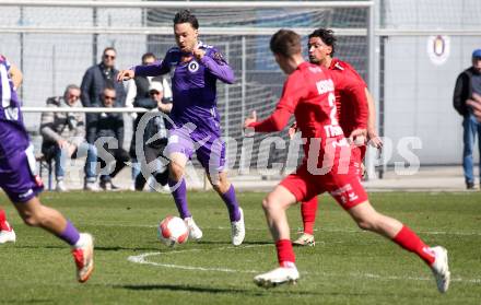 Fussball Bundesliga. Testspiel. SK Austria Klagenfurt gegen Kapfenberg. Simon Straudi  (Klagenfurt). Klagenfurt, am 20.3.2025.
Foto: Kuess
---
pressefotos, pressefotografie, kuess, qs, qspictures, sport, bild, bilder, bilddatenbank