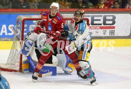 Eishockey ICE Bundesliga. KAC gegen Linz. Tobias Sablattnig (KAC), Gerd Kragl (Linz) . Klagenfurt, am 23.3.2025
Foto: Kuess
---
pressefotos, pressefotografie, kuess, qs, qspictures, sport, bild, bilder, bilddatenbank