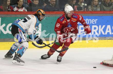 Eishockey ICE Bundesliga. KAC gegen Linz. Thimo Nickl (KAC), Shawn St-Amant (Linz) . Klagenfurt, am 23.3.2025
Foto: Kuess
---
pressefotos, pressefotografie, kuess, qs, qspictures, sport, bild, bilder, bilddatenbank