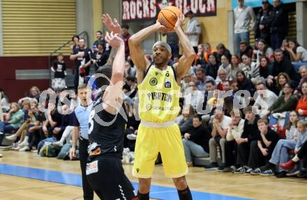 Basketball 2. Liga 2024/2025. Playoffs. VF3.   Woerthersee Piraten gegen Mattersburg Rocks.    Shawn L. Ray (Piraten),  Petar Zivkovic  (Mattersburg Rocks). Klagenfurt, am 29.3.2025.
Foto: Kuess


---
pressefotos, pressefotografie, kuess, qs, qspictures, sport, bild, bilder, bilddatenbank