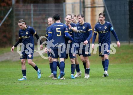 Fussball. Kaerntner Liga. Velden gegen Koettmannsdorf.  Torjubel Tom Zurga  (Velden),    Velden, 29.3.2025
Foto: Kuess
---
pressefotos, pressefotografie, kuess, qs, qspictures, sport, bild, bilder, bilddatenbank